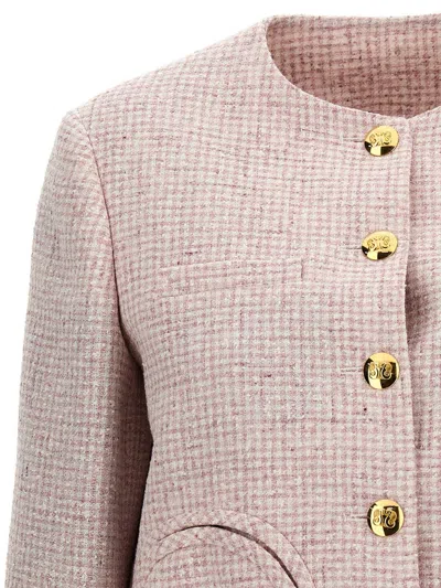Shop Blazé Milano 'sahmo Bolero Panakeia' Jacket In Pink