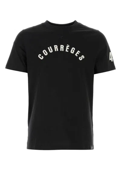 Shop Courrèges Courreges T-shirt In Black