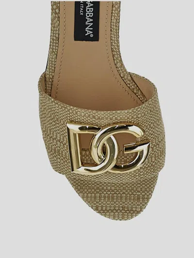 Shop Dolce & Gabbana Dolce&gabbana Slide In Sand