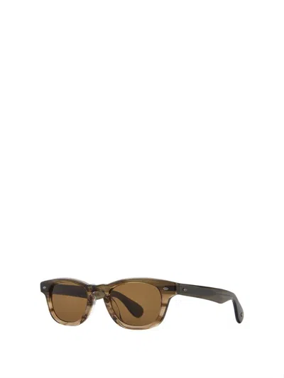 Shop Garrett Leight Sunglasses In Bamboo Fade