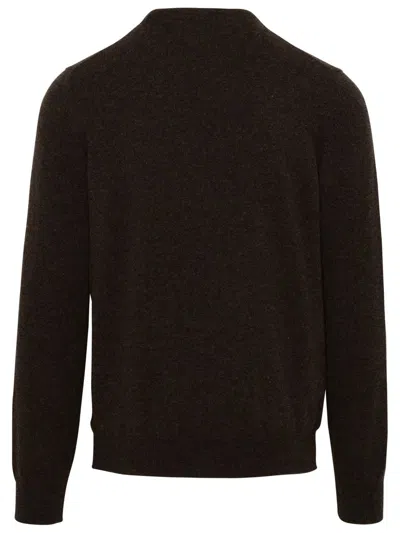 Shop Gran Sasso Brown Cashmere Sweater