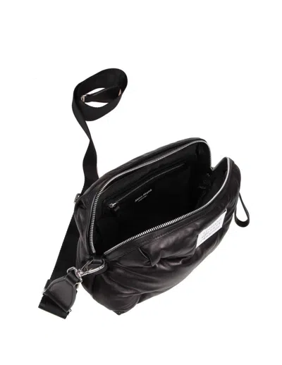 Shop Maison Margiela Shoulder Bag In Quilted Leather In Black
