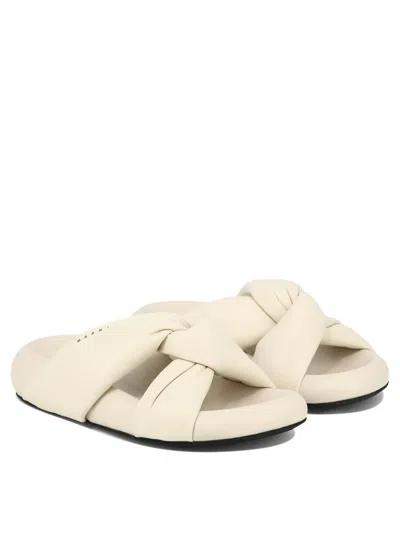 Shop Marni "bubble" Sandals In White