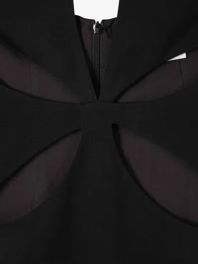 Shop Monot Mônot Maxi Asymmetric Dress In Negre