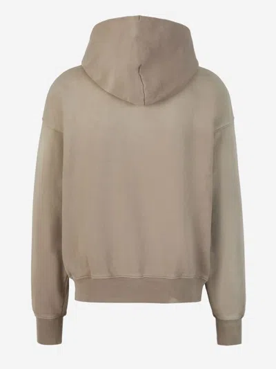 Shop Off-white Embossed Logo Sweatshirt In Fallen Shoulders