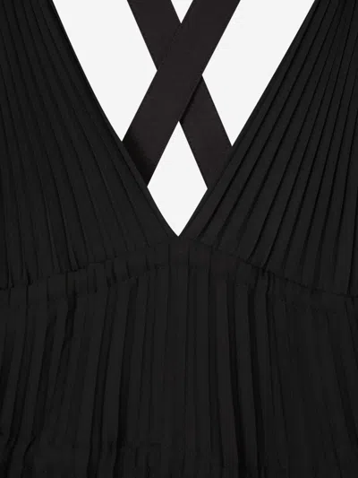 Shop Proenza Schouler Pleated Midi Dress In Black