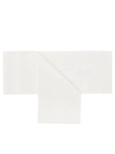 Shop Sara Roka White Monochrome Sash In Cotton Blend Woman