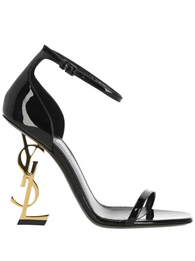 Shop Saint Laurent Sandals In Black