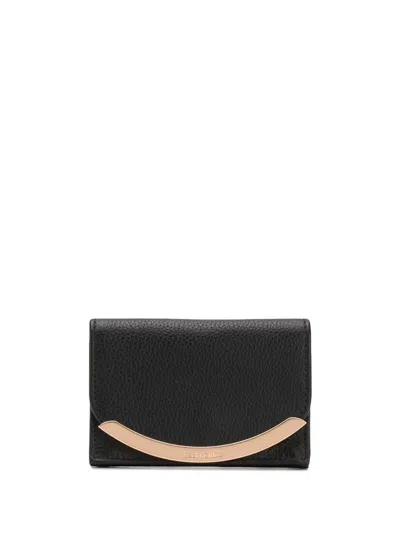 Shop See By Chloé Lizzie Leather Wallet In Black