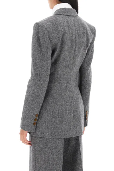 Shop Vivienne Westwood Lauren Jacket In Donegal Tweed In Multicolor