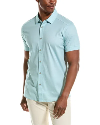 Shop Raffi Mini Dot Shirt In Blue