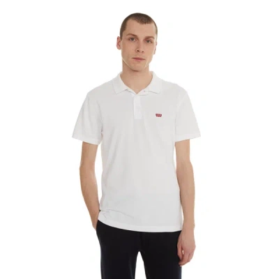 Shop Levi's Cotton Polo Shirt In White