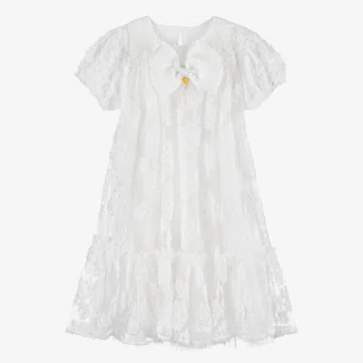 Shop Angel's Face Teen Girls White Floral Tulle Dress
