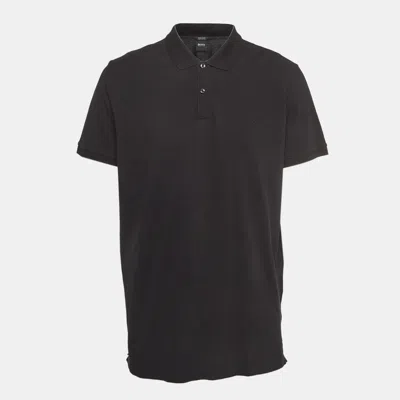 Pre-owned Boss By Hugo Boss Black Pima Cotton Pallas Polo T-shirt Xxl