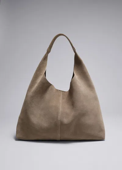 Shop Other Stories Classic Suede Tote In Pink