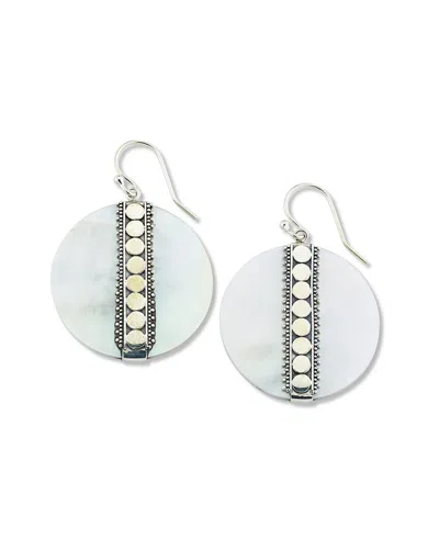 Shop Samuel B. Silver Pearl Dot Design Earrings