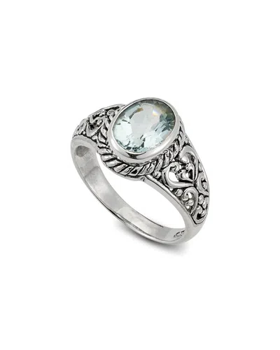 Samuel B. Silver 2.00 Ct. Tw. Blue Topaz Balinese Ring