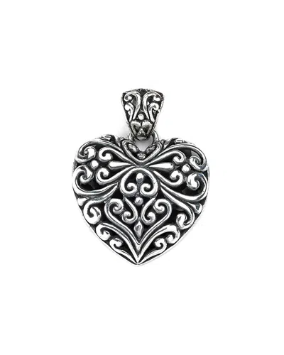 Samuel B. Sterling Silver Filigree Heart Pendant