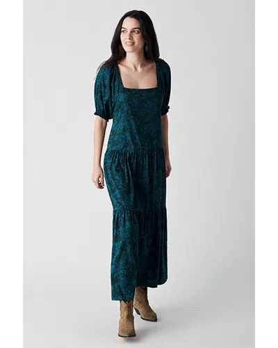 Shop Faherty Somerset Dress In Green