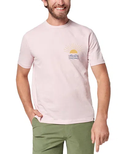 Shop Faherty Graphic Cutback T-shirt In Pink