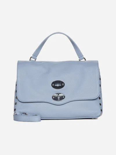 Shop Zanellato Postina S Daily Leather Bag In Blue Murano