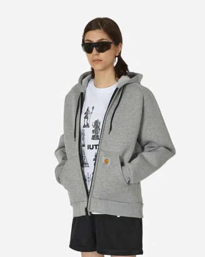 Shop Carhartt Car-lux Hooded Jacket In Grey
