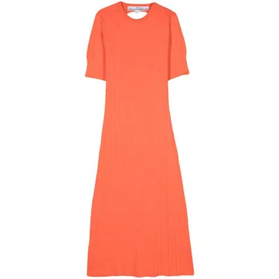 Shop Apc A.p.c. Dresses In Orange