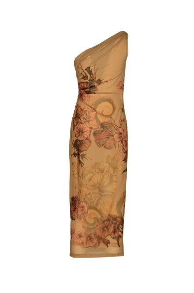 Shop Alberta Ferretti Dresses In Fantasia Rosa