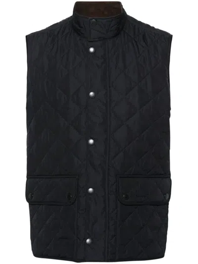 Shop Barbour Lowerdale Quilted Vest In Blue