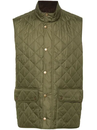 Shop Barbour Lowerdale Quilted Vest In Green