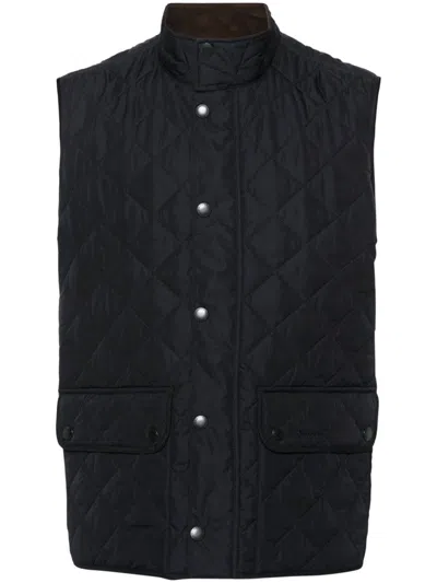 Shop Barbour Lowerdale Quilted Vest In Blue