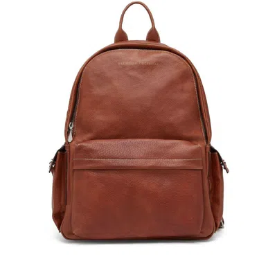 Shop Brunello Cucinelli Backpacks In Brown