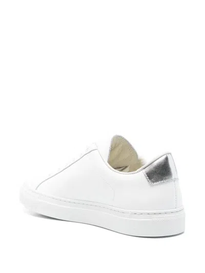 Shop Common Projects Retro Classic Leather Sneakers In Silver