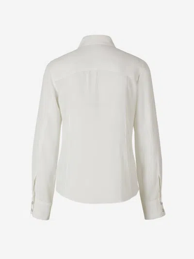 Shop Dorothee Schumacher Denim Inspired Shirt In White