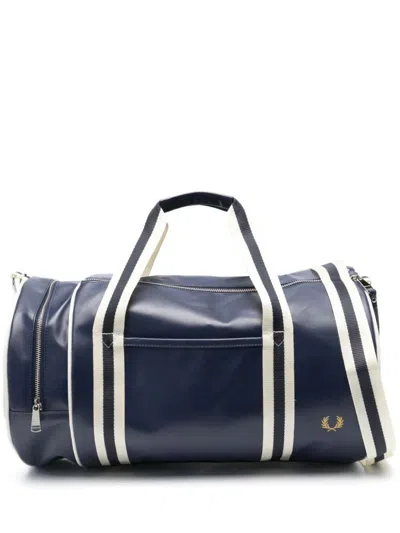 Shop Fred Perry Fp Classic Barrel Bag Bags In Blue