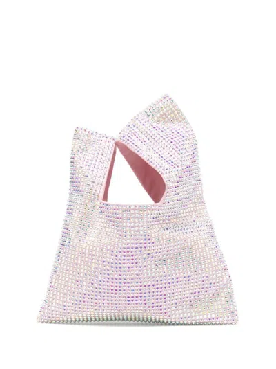 Shop Giuseppe Di Morabito Crystal Embellished Handbag In Pink