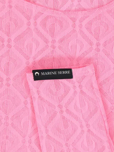 Shop Marine Serre Top In Pink