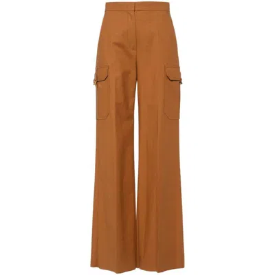 Shop Max Mara Pants In Brown