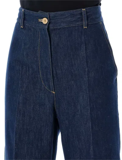 Shop Patou Denim Trousers In Rodeo Blue