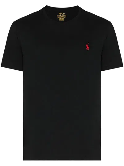 Shop Polo Ralph Lauren Short Sleeves Slim Fit T-shirt Clothing In Black