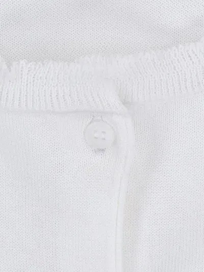 Sibel Saral Crewneck Cardigan - White In White