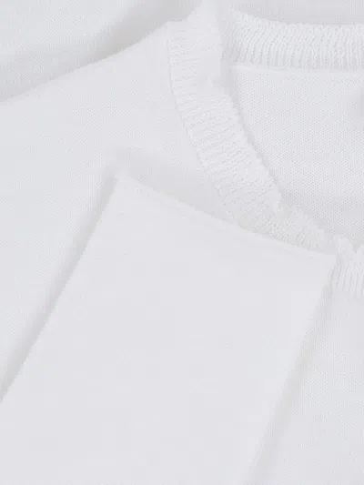 Sibel Saral Crewneck Cardigan - White In White