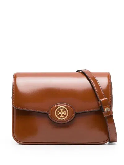Shop Tory Burch Robinson Convertible Shoulder Bag Bags In Brown