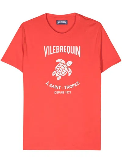 Shop Vilebrequin T-shirts And Polos In Rosso Brillante