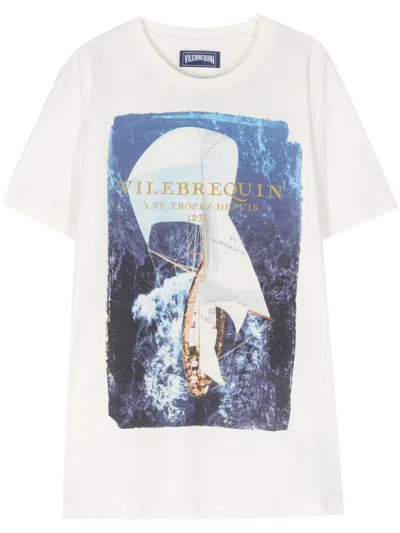 Shop Vilebrequin T-shirts And Polos Beige