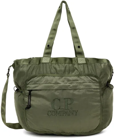 Shop C.p. Company Green Nylon B Crossbody Messenger Bag In Agave Green 627