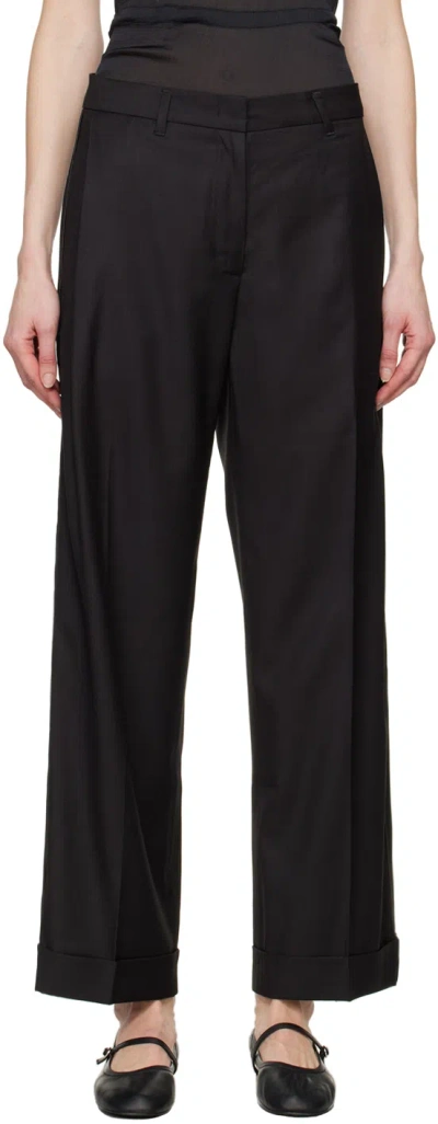 Shop Youth Black Pleated Trousers