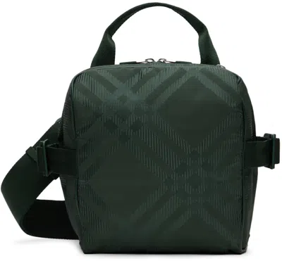 Shop Burberry Green Crossbody Bag In Vine