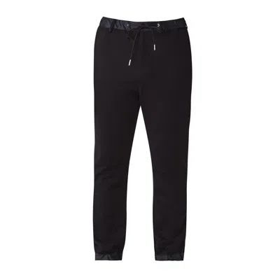 Shop Sacai Drawstring Track Trousers In Black