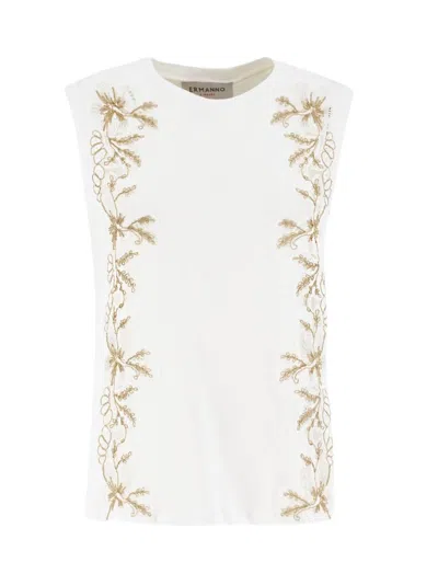 Shop Ermanno Firenze Floral In White